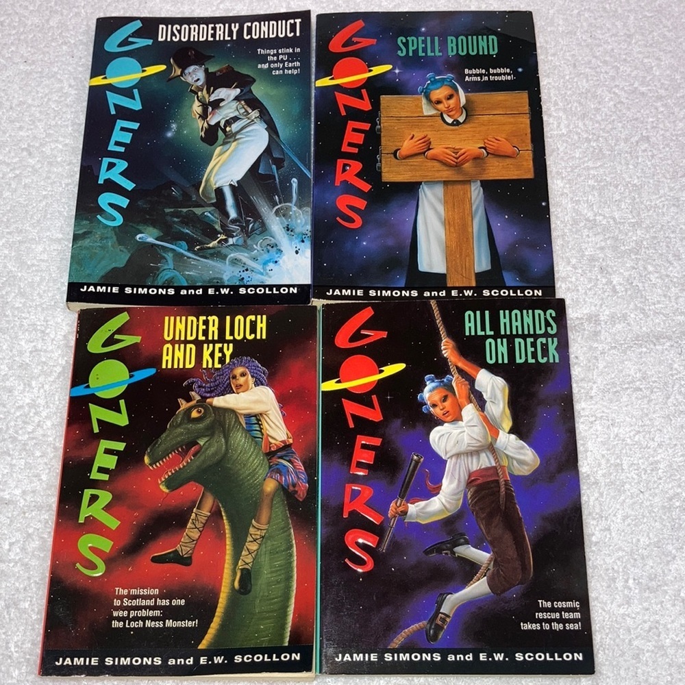 Goners paperback books 3, 6, 7 and 10 90’s